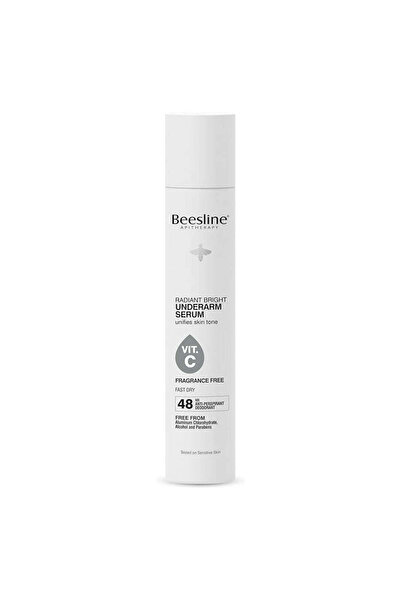 Beesline Radiant Bright 48H Antiperspirant Deodorant Underarm Serum Spray wit...