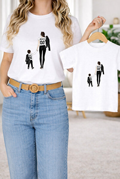 LORVEX Mother and Son Combination Oversized T-Shirt – Mother & Child Twin T-S...