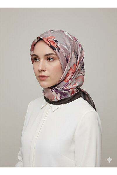 nehir eşarp Ebruli Pattern Viscose Modal Scarf 100X100 cm