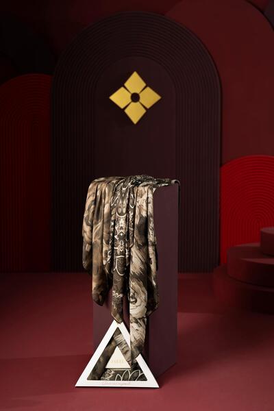 JAWEL Women's Soft Scarf Package Bitter Coffee (Mirla-Millas-Capua)