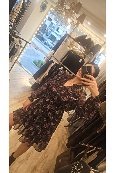 patriko tekstil Sifon elbise