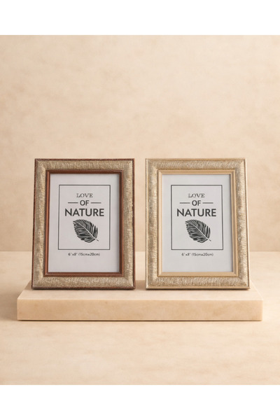 Chefstar KLASİK DOKULU ÇERÇEVE TASARIMLI CAMLI DEKORATİF FOTOĞRAF ÇERÇEVESİ