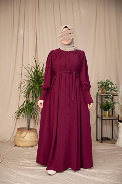 Nissra Ankanoor с набрани рамене, дълъг, с копчета Ferace ANKA265130