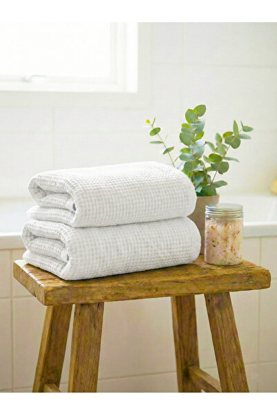 Motif Mağaza Set de 2 prosoape de baie tip waffle pentru femei și bărbați 100...