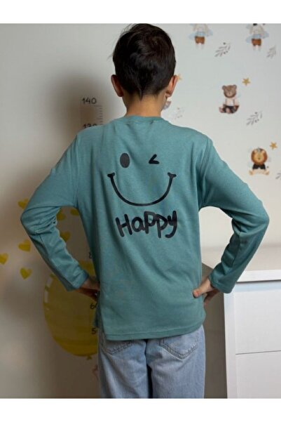 Mir KidsClup تي شيرت بأكمام طويلة من قماش الإنترلوك للجنسين