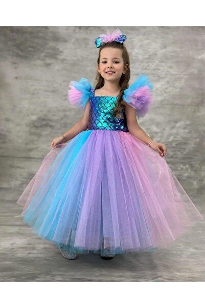 Melomio Baby Kids فستان طويل على شكل حورية البحر للفتيات