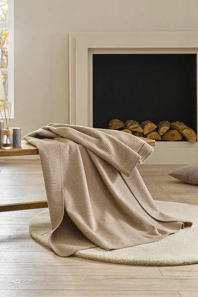 FLORETTA Βαμβακερή κουβέρτα Tinta 130x170 εκ.