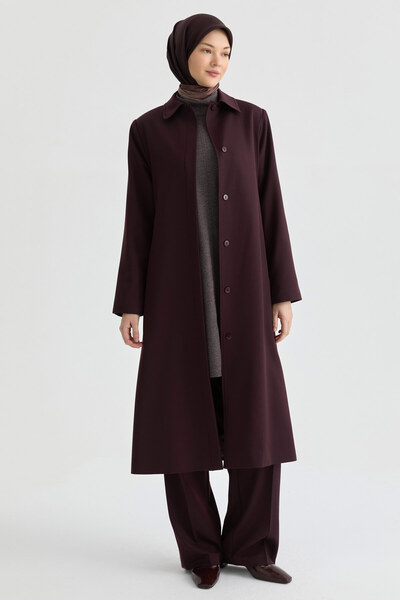 Tuğba Apoletli Kap - Bordo