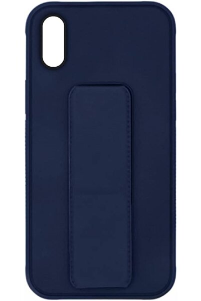 Primo Plus Protective case for iPhone XR with built-in phone holder - Dark Blue