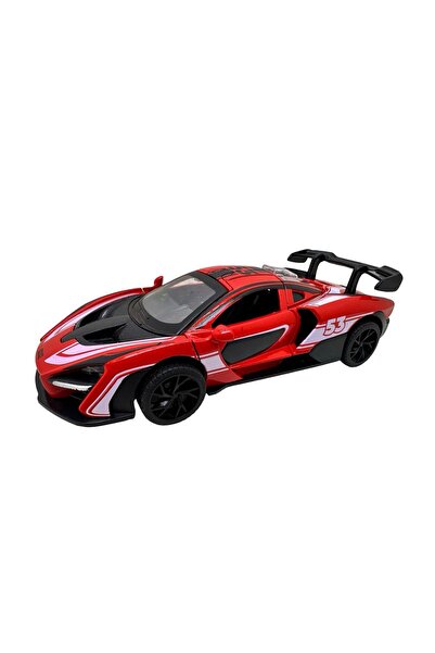 JPT Κόκκινο μεταλλικό μοντέλο McLaren 1:28 από χυτό μέταλλο με φώτα