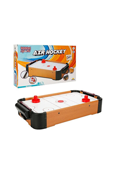 MRSPANCER 045602eg - Eğlenceli Masaüstü Buz Hokeyi Oyunu Ahşap