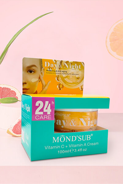 Vitamin C + Vitamin A Gündüz & Gece Kremi – 24 Saat Aydınlatıcı ve Sıkılaştırıcı Bakım (100 ml)