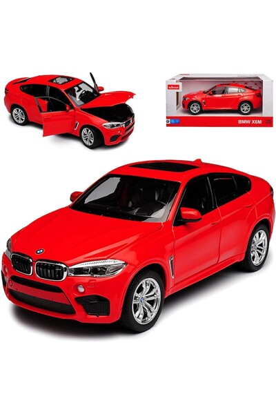 JPT Rastar BMW X6M 2018 1:24 Die-Cast Red