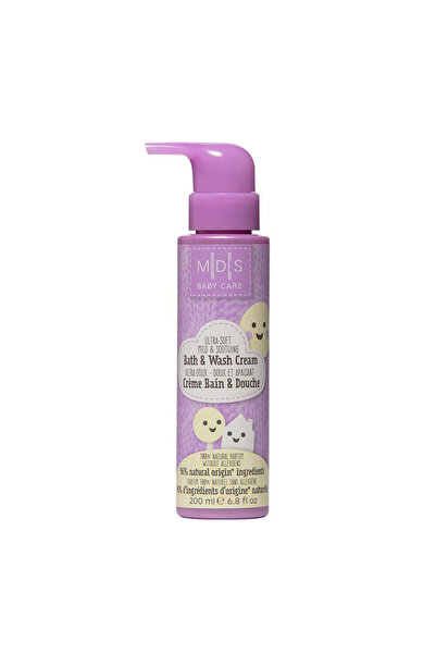 Mades كريم استحمام وغسول فائق النعومة ولطيف وملطف للعناية بالأطفال - خالٍ من ...