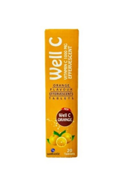 Wellbiotic WELL C VITAMIN C EFFERSCEVENT TABLETS 20PCS