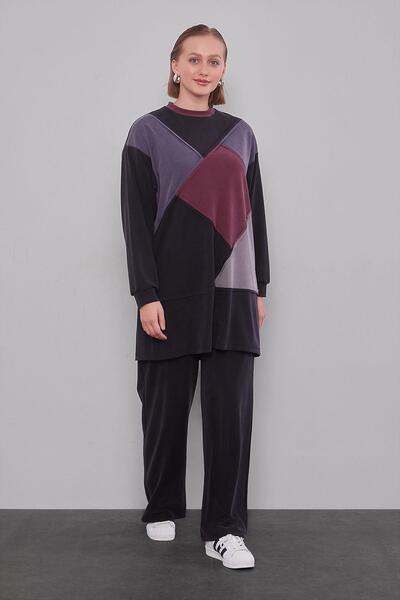 Levidor Black Geometric Model Double Set