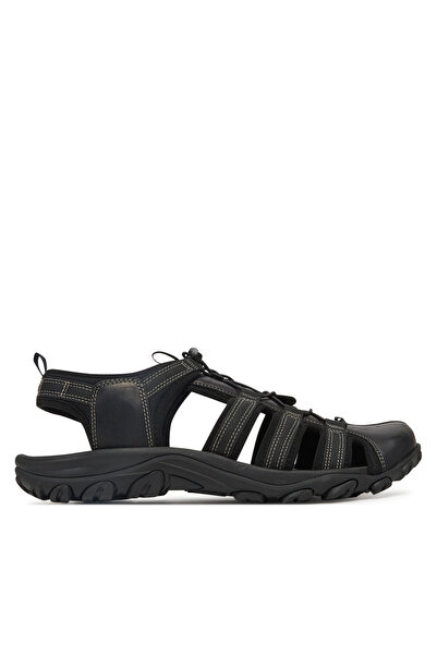 LASOCKI Sandale bărbătești negre RIKO-01 MB