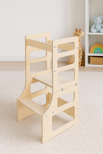 woodandmontessori Montessori Katlanır Öğrenme Kulesi