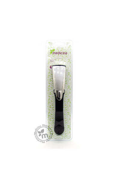 Beautytime مبرد أقدام من المعدن الأسود من ميديسينا