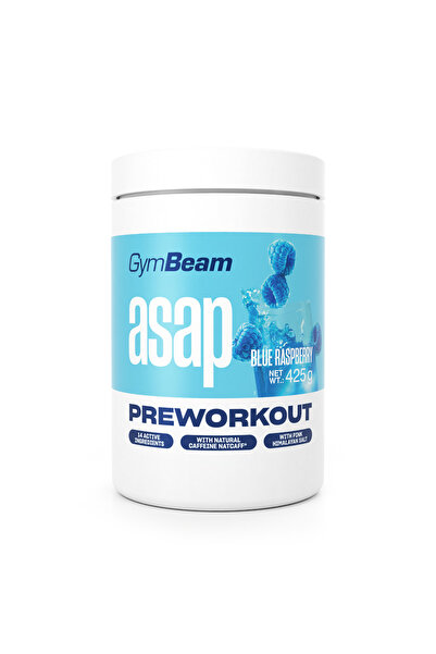 GymBeam ASAP Pre-Workout, 425 g, zmeură albastră