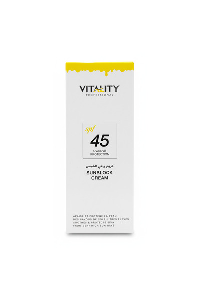 Vitality Professional SPF 45 Sunblock Cream - 100ml