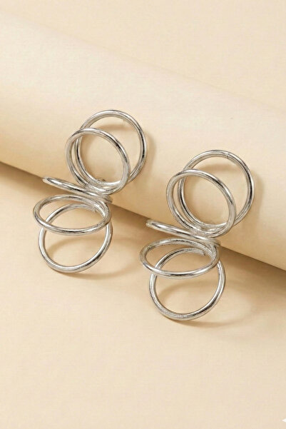 AURRARİ Silver Bow Hoop Earrings