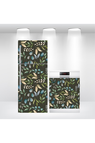 Bigaimaj غطاء ثلاجة وغسالة أطباق ذاتي اللصق، أوراق تغطية من الفويل بنمط IBMB016