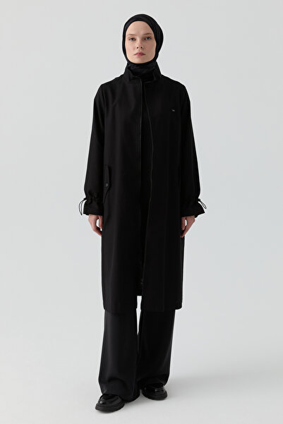 Tuğba Fermuar Kapamalı Kap - Siyah