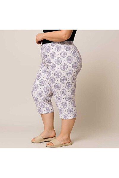 Tusebu Women's Floral Patterned Pajama Bottoms Elastic Waist Comfortable Cut ...