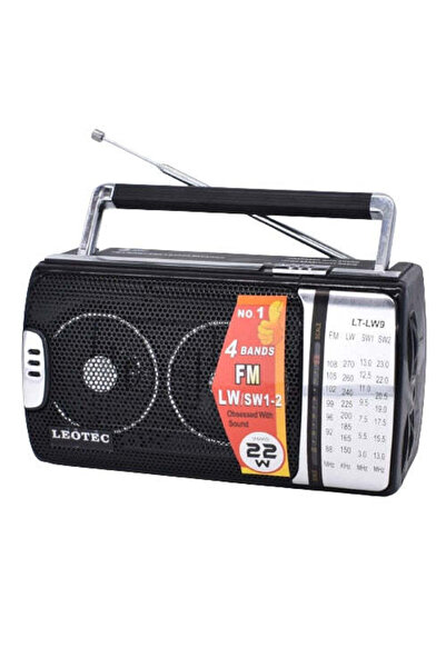 leotec Portable Radio with 4 Bands FM/LW/SW1/SW2