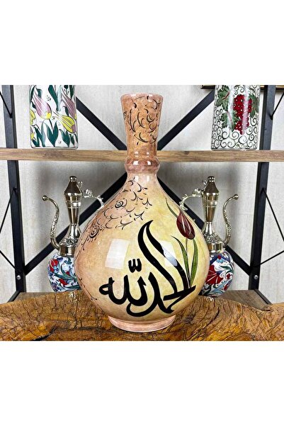 Çini Evi Tevhid and Lale – Earth-Toned İznik Tile Vase