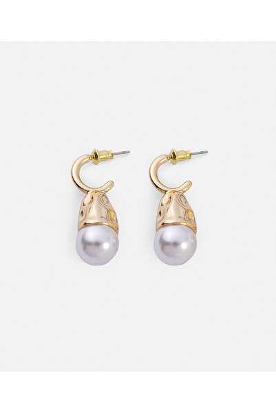 İpekyol Suni incili metal küpe