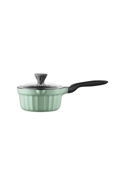Other BUYDEEM Enamelled pot with glass lid 1.8L, model CP141, Cozy Greenish c...