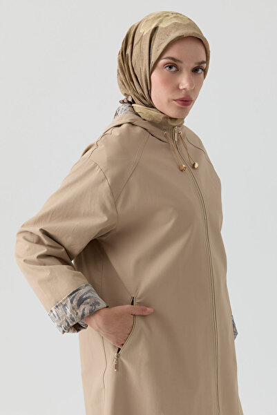 Tuğba Kombin Detaylı Kap - Kum