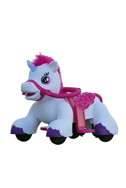 Kinderauto Jucărie electrică interactivă cu unicorn pentru copii de 3-4 ani