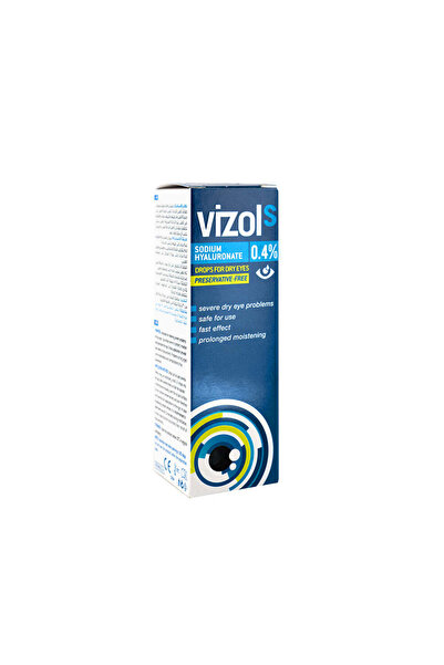 Vizol قطرات العين S 0.4% هيالورونات الصوديوم - خالية من المواد الحافظة