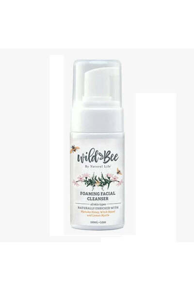 WILD BEE غسول الوجه الرغوي من ناتشورال لايف مع عسل مانوكا، وبندق الساحرة، وال...