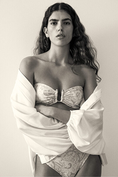 H&M Dolgulu Bandeau Bikini Üstü