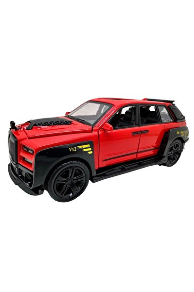 JPT Rolls Royce Cullinan 1:28 Red Diecast with Lights & Sound