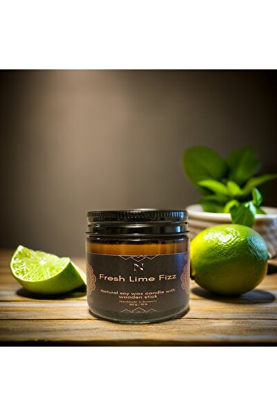 Nixy Scented soy wax candle, Fresh Lime Fizz 60G