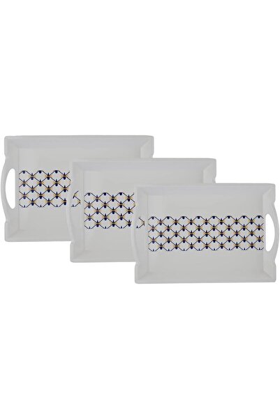 ALSAIF Melamine Serving Tray Set - Rectangular Deep Design