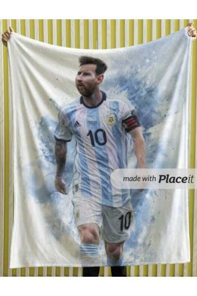 Elmas Dizayn 150X220 cm Tv Seat Bed Children's Blanket Hypoallergenic Messi 10
