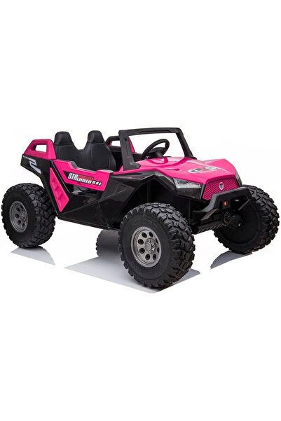 Kinderauto Cărucior electric XXL roz 4x4 pentru copii - 500W, 4 locuri