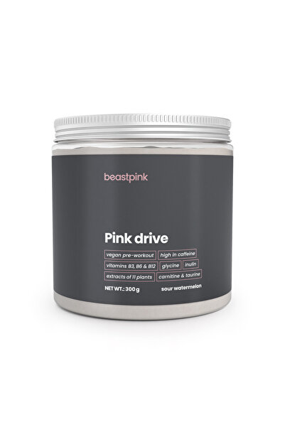 GymBeam Pink Drive - BeastPink, 300 g, pepene acru