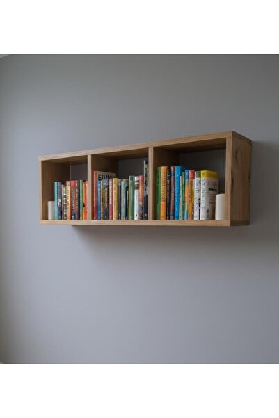 MZ Ahşap Duvar Rafı Kitaplık