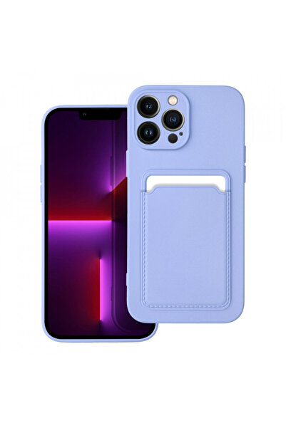 SKYDDAR INNOVATION Case for IPhone 13 Pro Max Silicone, Cards - Purple