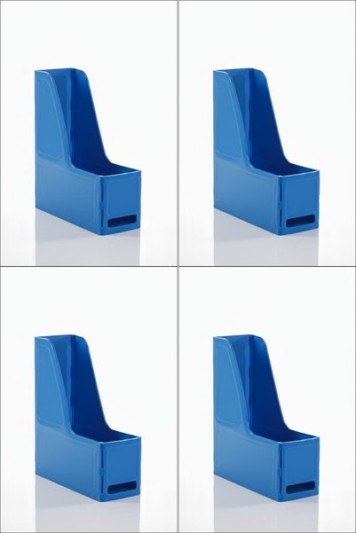Ops Mg 101 Magazine Rack Set of 4 A4 Disassembled Plastic Vertical Folder Archive Box Organizer Storage
