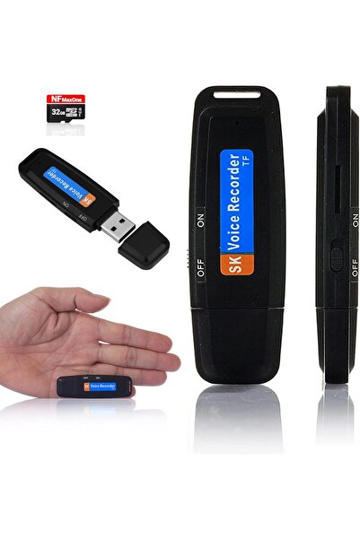 Mmctech Flash Bellek Görünümlü Mini Ses Kayıt Cihazı