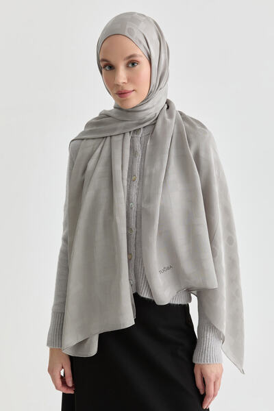 Tuğba Miray Jakar Natural Şal - Gümüş