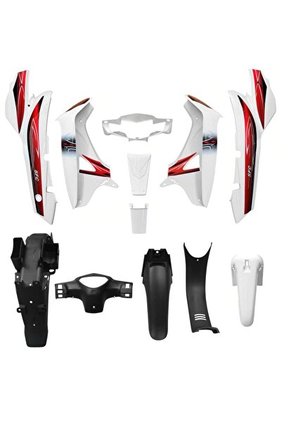 bardakcı bike Mondial Sfc 50 - Sfc 100 Kaporta Seti Beyaz 12 Parça